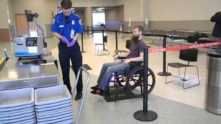 Wheelchair and security when flying