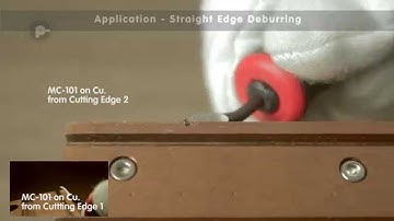 Straight Edge Deburring using Multi Cutting Edge Blades