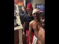 Terence Crawford beats dad at pushup challenge