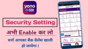 Yono Sbi Security Setting Enable | How To Enable Fingerprint In Yono Sbi | Yono Sbi New Feature |