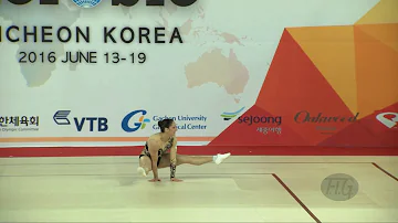 JOLY Aurelie (FRA) - 2016 Aerobic Worlds, Incheon (KOR) - Qualifications Individual Women
