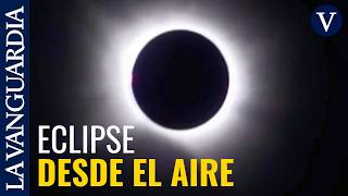 Así se ha vivido el eclipse desde el avión de Iberia