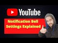 youtube notification bell settings explained