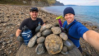 We Cracked 185 Million Year Old Giant Fossil Nodules…