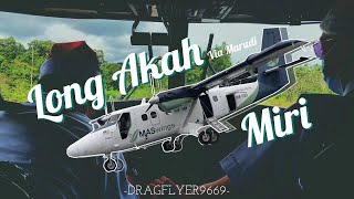 COCKPIT VIEW | Long Akah via Marudi to Miri | MASwings