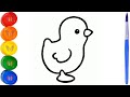 How to draw a chicken / Drawing a chicken for children