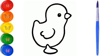 How to draw a chicken / Drawing a chicken for children