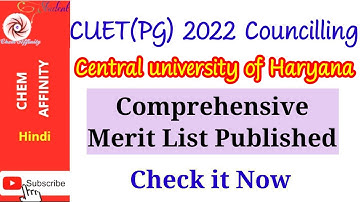 Comprehensive Programwise Merit List Of Central University Of Haryana Published | What Does It Mean?