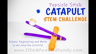 How to Build a Popsicle Stick Catapult STEM Project