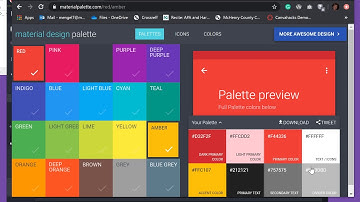 Web 105: Material Design Color Selector