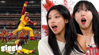 Korean Girls react to American Marching Bands!