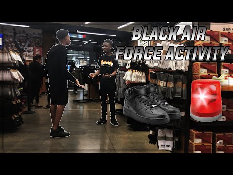 what does it mean to wear black air force ones