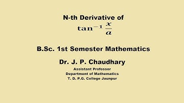 nth derivative of tan^-1 (x/a)