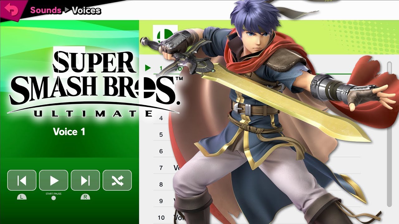 Ike (Path of Radiance) Voices - Super Smash Bros Ultimate