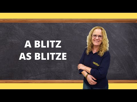 Vídeo: Qual é a forma plural de blitz?