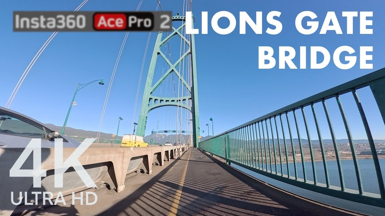 Clear Skies, Cold Air: Lions Gate Bridge Winter Ride Jan 24, 2025 [4K BIKE VIEW]