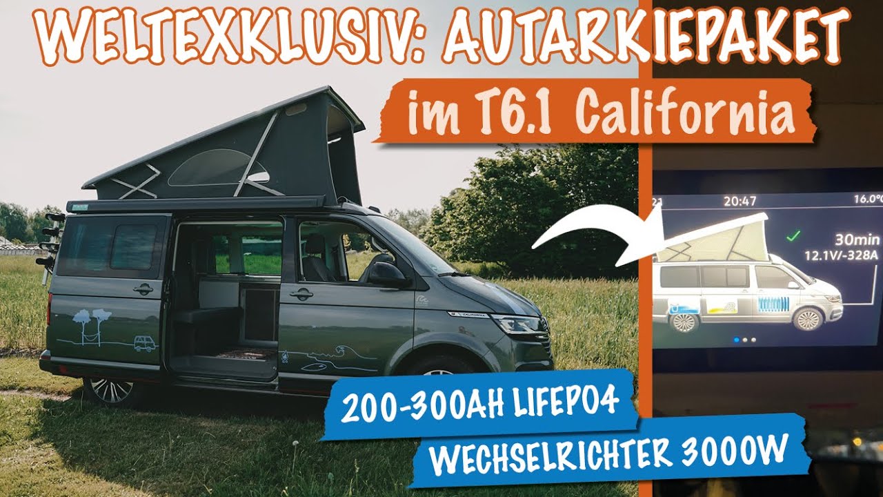 Lithium LiFePO4 -Caravan / Wohnmobil- VW T6.1 Ocean/Coast