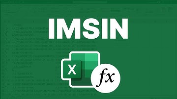 Sine of a Complex Number - Excel IMSIN Function