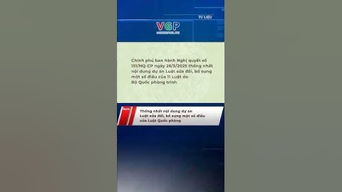 Thống nhất nội dung dự án Luật sửa đổi, bổ sung một số điều của Luật Quốc phòng