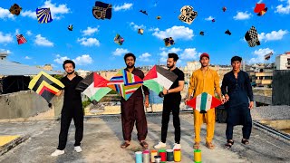4 Hand Game Challenge On My Roftop🤩End Level Paich In Lush Wind😱|| So Many Kites Flying! screenshot 4