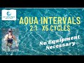 Aqua aerobic fitness 35 min water workout  intervals cardiotoning  no equipment  all levels