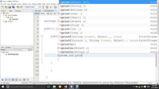Java Programming Tutorial no 33 While Statement in java by Khezer Mustafa in Hindi/Urdu