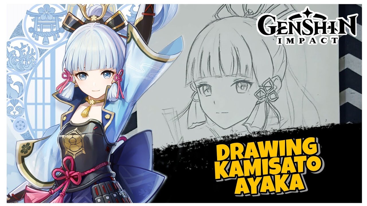 Drawing Kamisato Ayaka Genshin Impact | New Character - YouTube