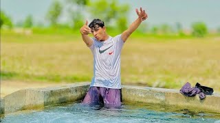 My First Vlog Swimming In Tubewell Water Pool In Village Tube Well Water Fun By Boys