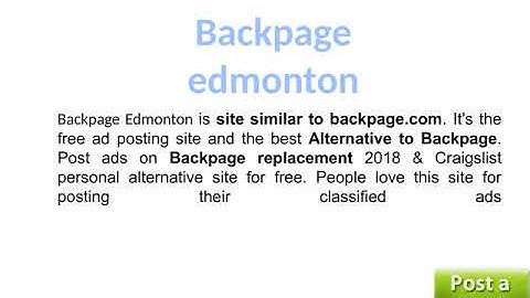 Backpage edmonton| new backpage alternative | ibackpage