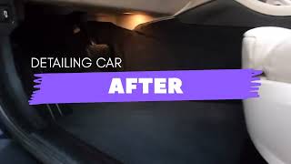 BMW 520 full Leather interior cleaning by Daya