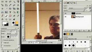 How To Make Lightsabers - GIMP