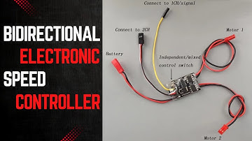 How to Use a Bidirectional Electronic Speed Controller for Brushed Motors | DIY ESC