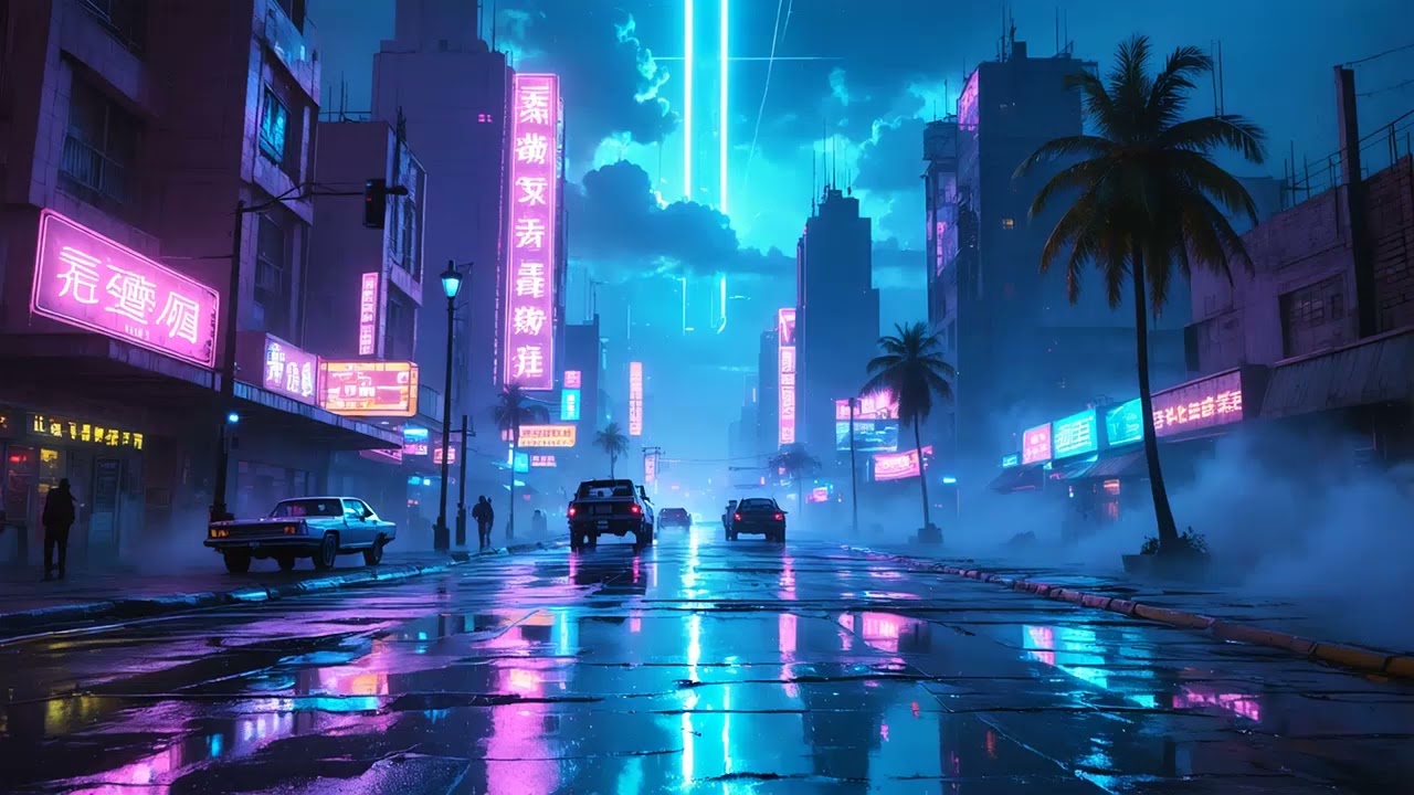 Neon Storm 🌌 | 1 Hour of 80s Synthwave Music