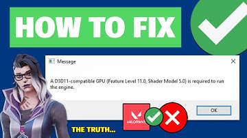 How To Fix Valorant A D3D11-Compatible GPU Error - THE TRUTH...