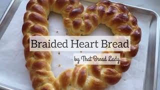 Braided Heart Shaped Bread