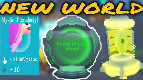 *NEW UPDATE* THE LOST WORLD SUPER REBIRTH PETS ?? AND ACHIEVEMENTS TAPPING SIMULATOR (ROBLOX) !!!