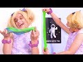 Learn Colors With Slime - Princesses In Real Life | Kiddyzuzaa