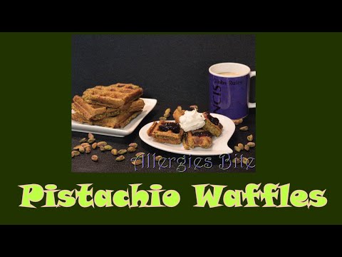 Pistachio Waffles