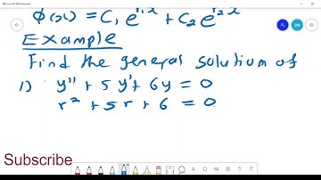 Second order ODE - Real and different roots