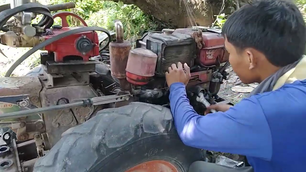 เปลี่ยนลูกปั๊มกับหัวฉีด  คูโบต้า ET110