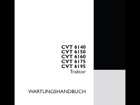 Steyr   CVT 6140 CVT 6150 CVT 6160 CVT 6175 CVT 6195 Workshop Manual