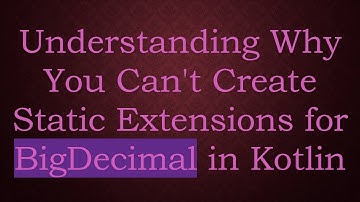 Understanding Why You Can