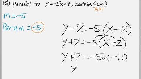 Math 119 : 3.3 #15, #16 (Intermediate Algebra Tutorial : Finding The Equation Of A Line)
