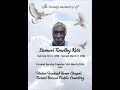 Funeral stream for samuel timothy ross  service  on tuesday 19th march2024 1pm