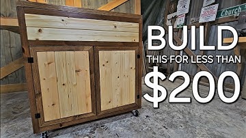How I Built This Rolling Tool Cabinet For Under $200 | Budget Shop Solutions