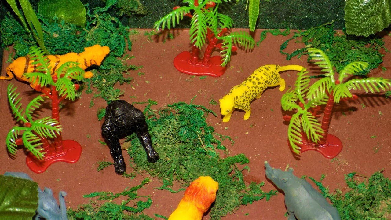 Rainforest Diorama Supplies Model Miniature Forest  