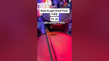 How to get fired from a gig Pt. 38 ￼#drums #drummer #band #prank #fail #spongebob