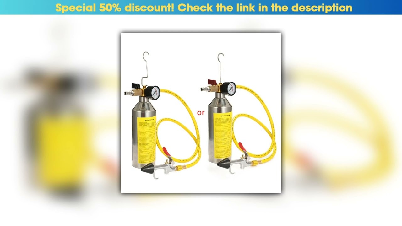 Deal Car Air Conditioning Pipe Cleaning Machine Pipeline Washer Bottle Refrigeration System Mainten