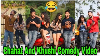 Chahat And Khushi Instragram Comedy Video Chahat Bajpai Reals Video Chahat Bajpai 