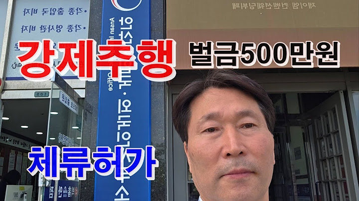 [100회] 외국인 강제추행 벌금 500만원, 비자연장 / 출입국출석요구서 사범심사